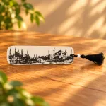 Faux leather bookmark - Istanbul