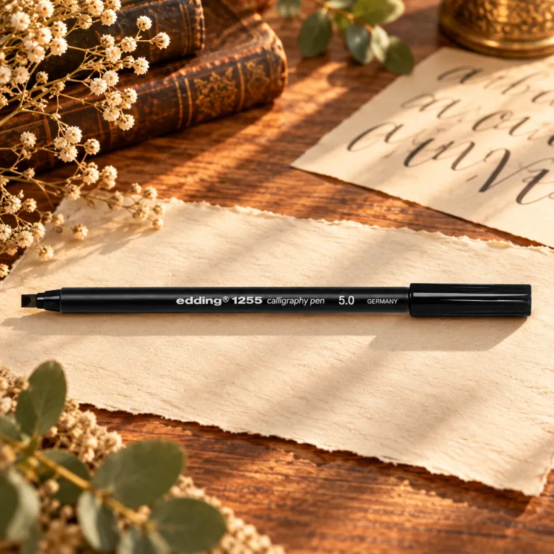  Edding Calligraphy Pen 1255 - 5.0 mm black.