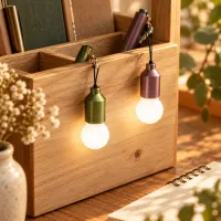Pen with light bulb