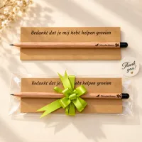 Groeipotlood met bedankkaart