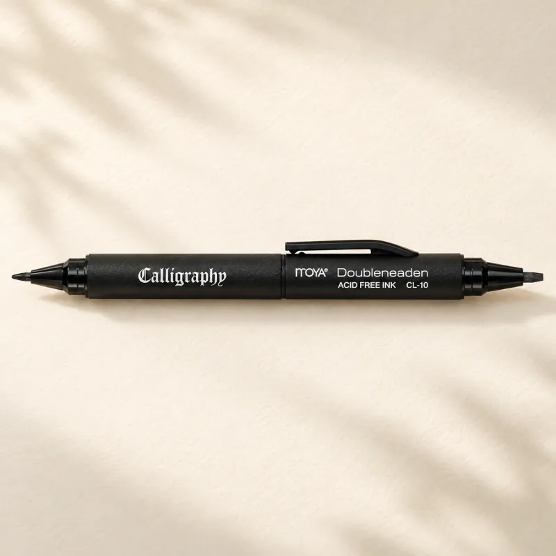 Itoya CL10 Calligraphy Pen - 1.5mm and 3.0mm Nib, Black