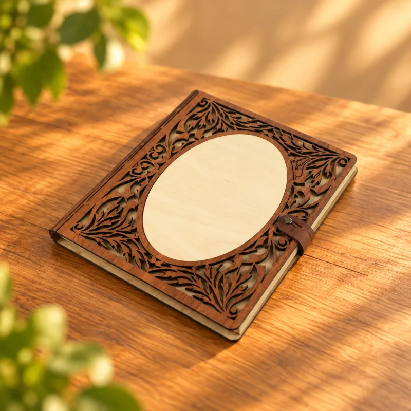 Notitieblok met houten kaft (050)