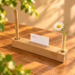  Business card holder with a pen